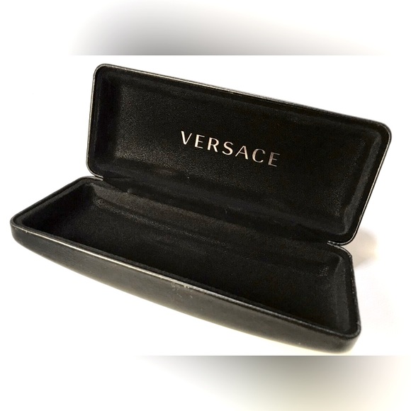 Versace Eyeglass Sunglass Hard Black Case Medium Size - Picture 2 of 4